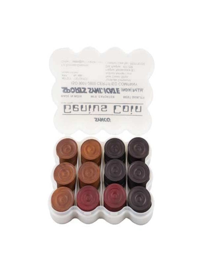 Synco Wooden Carrom Coins Set with Carrom Striker Professional 15g Combo Set, Assorted Color (Genius Striker with Genius Coins),for adult - Image 2